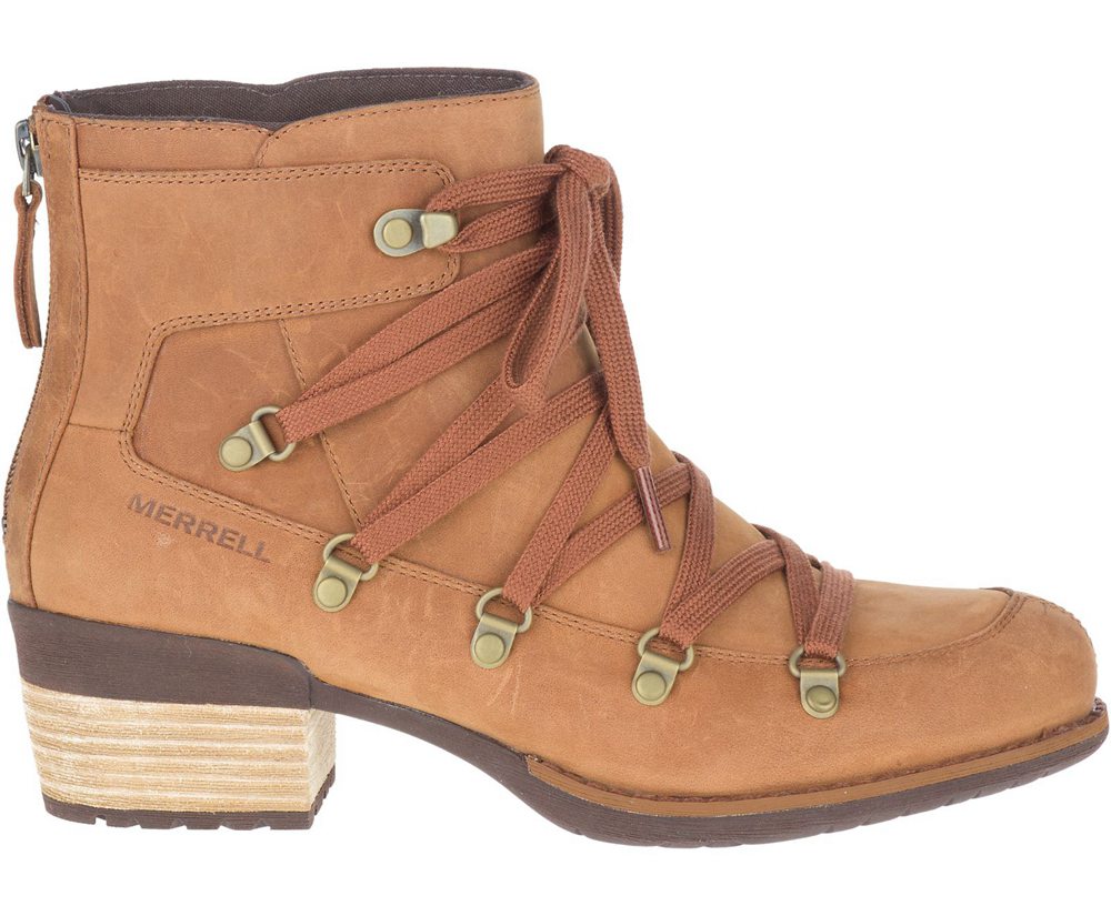 Merrell Boots Khaki - Shiloh II - Womens 21CXFDVEB